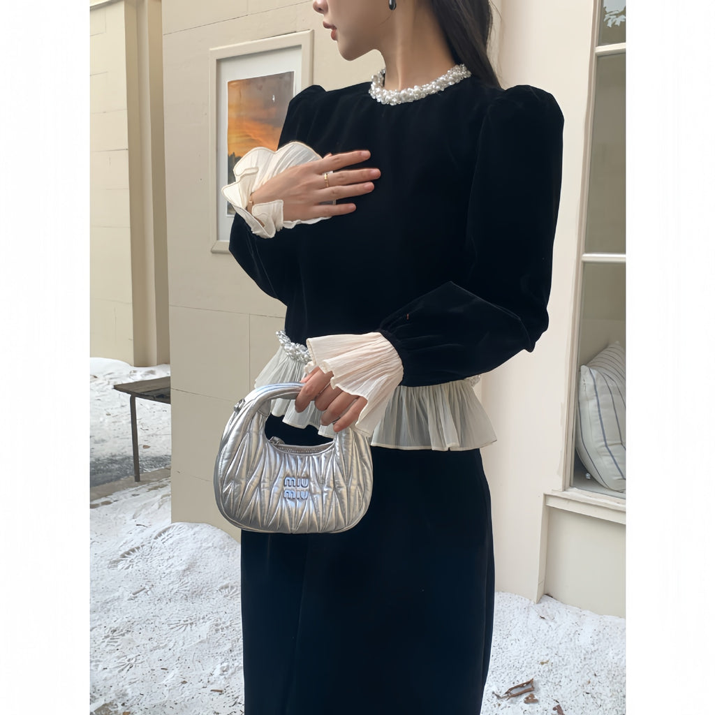 Pearl fleece sweater sweatshirt