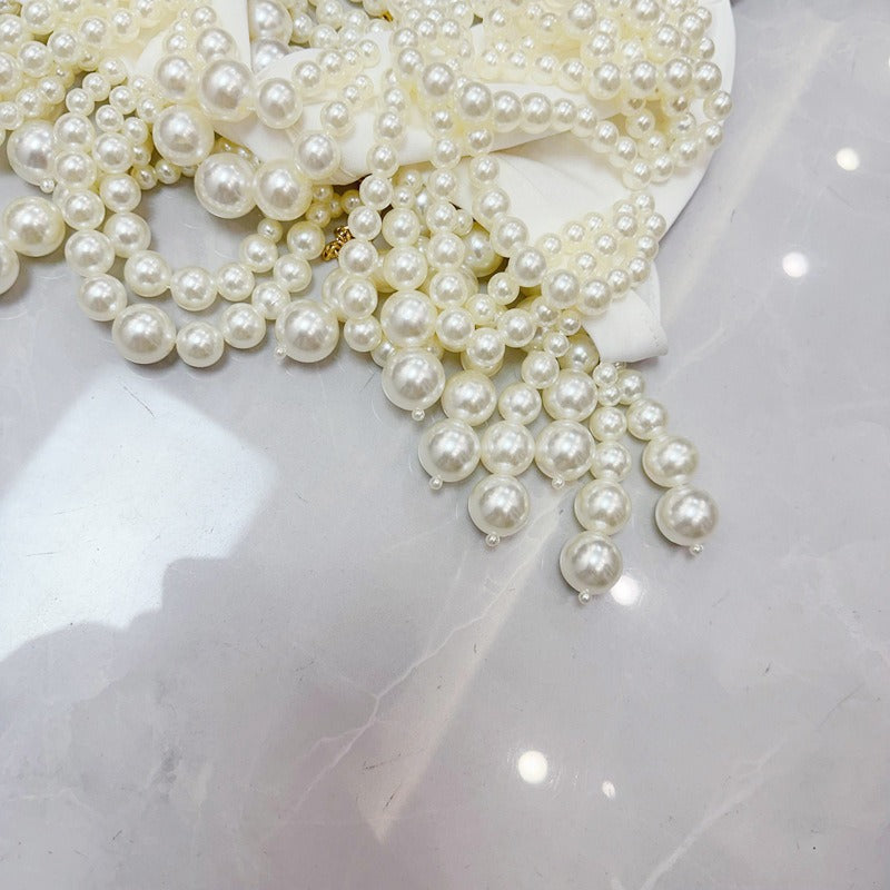 Pearl Chain Strap Pearl Vest Dress