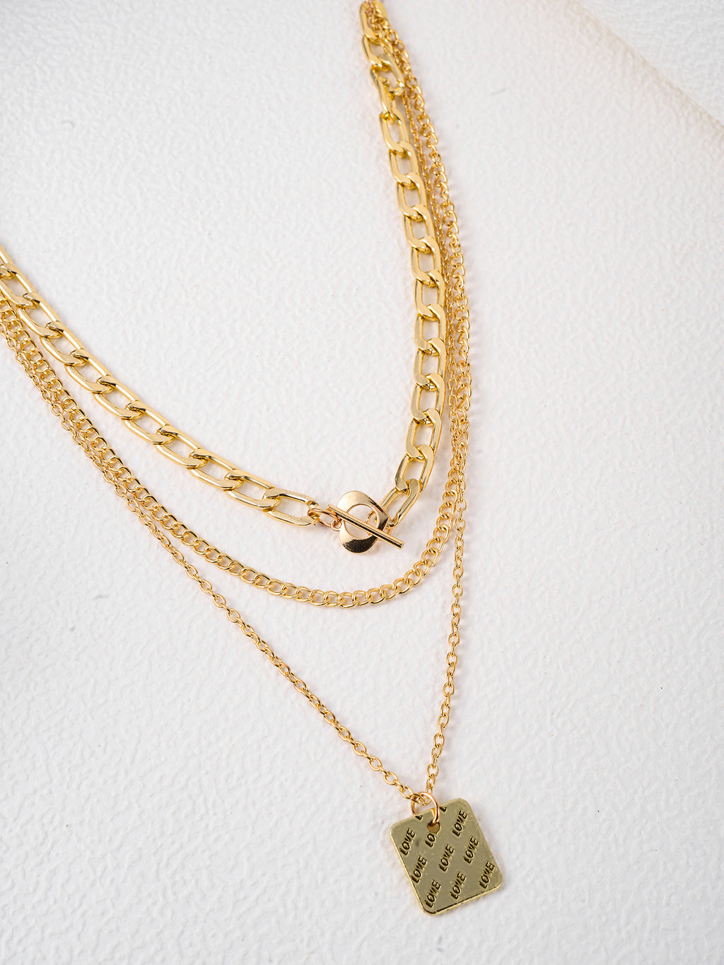 Personalized Multi Layer Trend Necklace Love Letter Pendant Chain Necklace Layered Necklace
