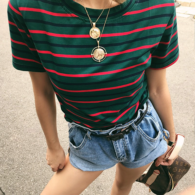 Gold Color Hanging Portrait Coin Chain Choker Necklace Female Layered Charms Pendant  Bohemia Necklaces